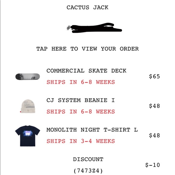 Travis Scott Cactus Jack CJ System I Beanie Beige - Picture 5 of 5